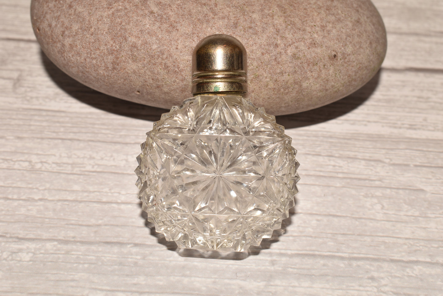 Antique Scent Bottle - Gorgeous Cut Glass Victorian Perfume Bottle