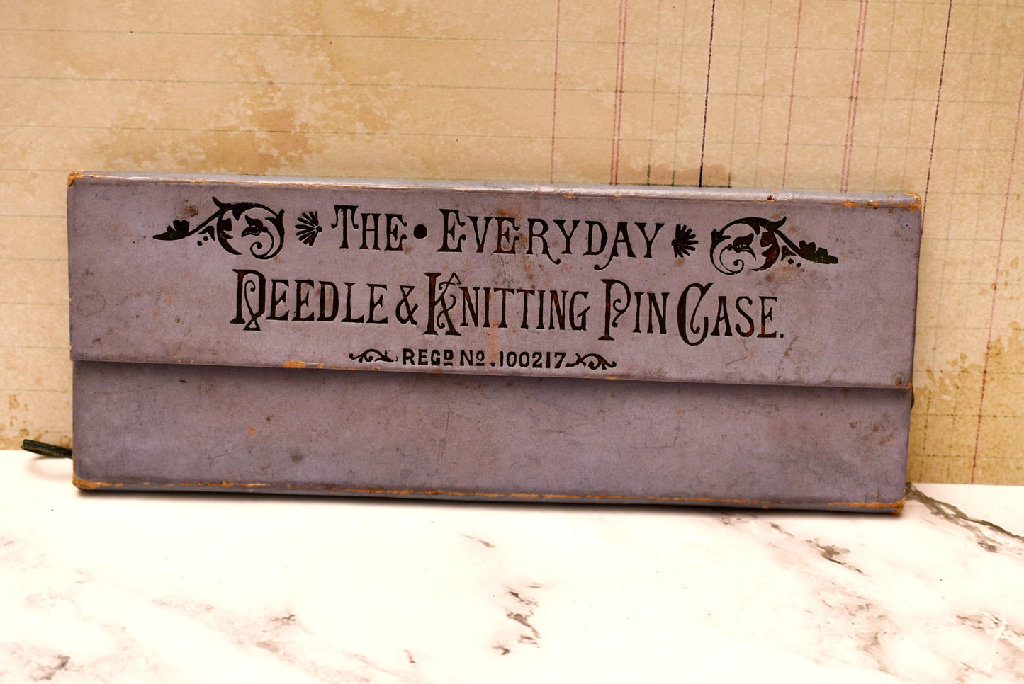 Antique Needle Case - Beautiful 1888 Victorian Everyday Case Morris & Yeomans Redditch