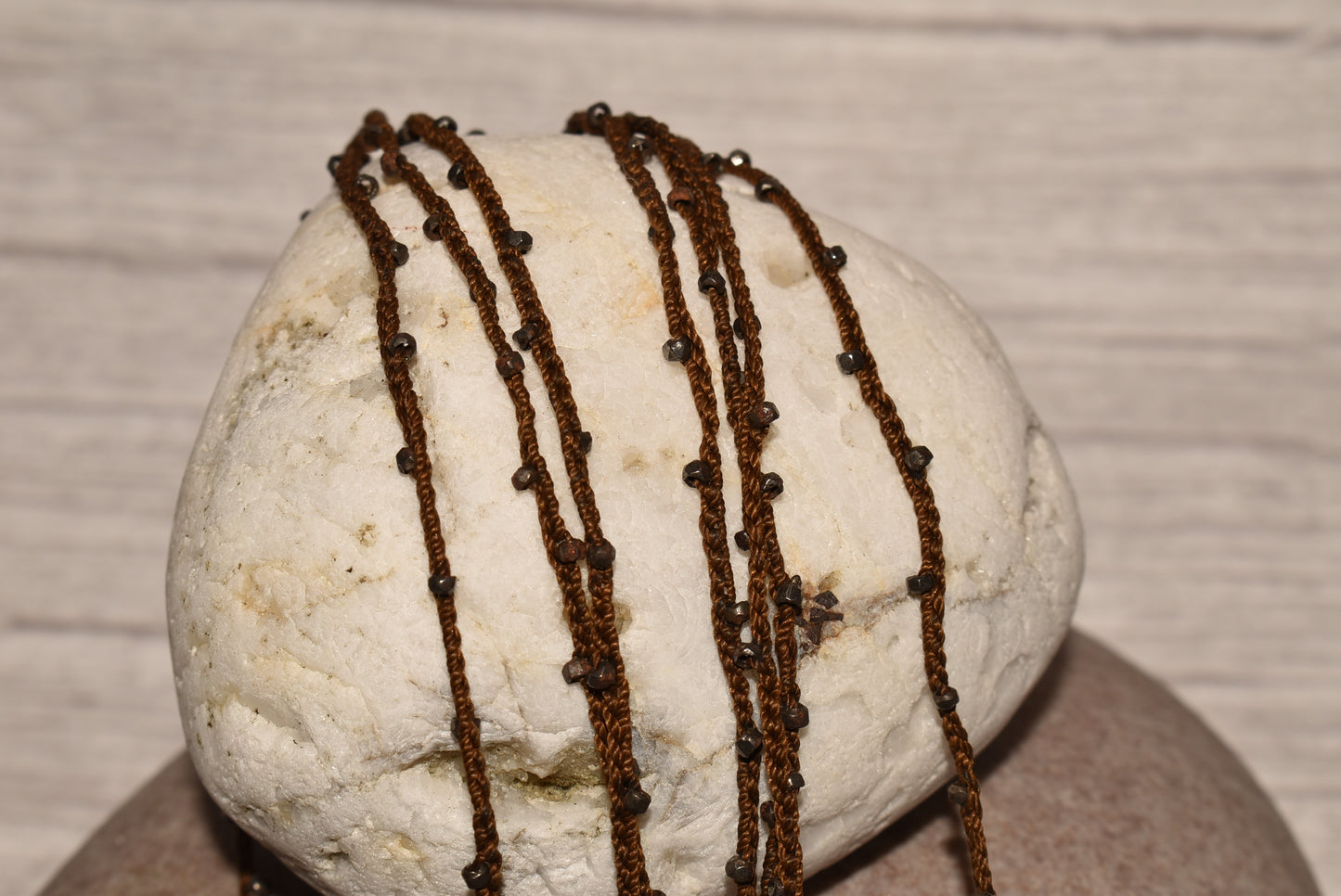 Antique Silk Cut Steel Guard Chain - Beautiful Delicate Long Silk Chain
