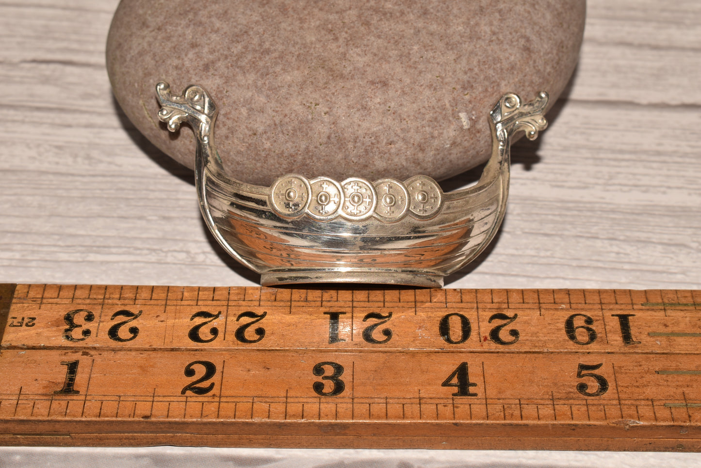 Antique Silver Viking Salt - Beautiful Theodor Olsens Eftf Norwegian