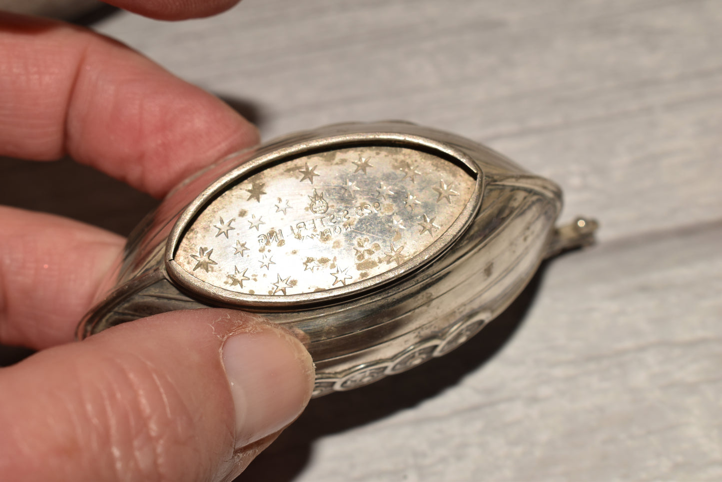Antique Silver Viking Salt - Beautiful Theodor Olsens Eftf Norwegian