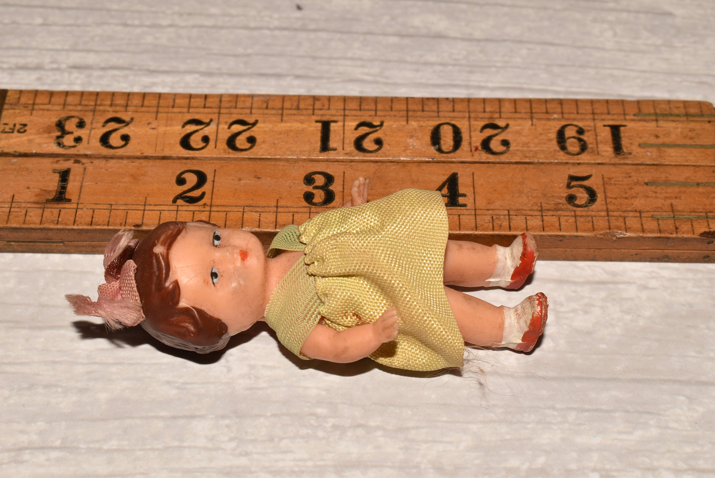 Antique Tiny Doll - Gorgeous 1920s Rubber Baby Doll