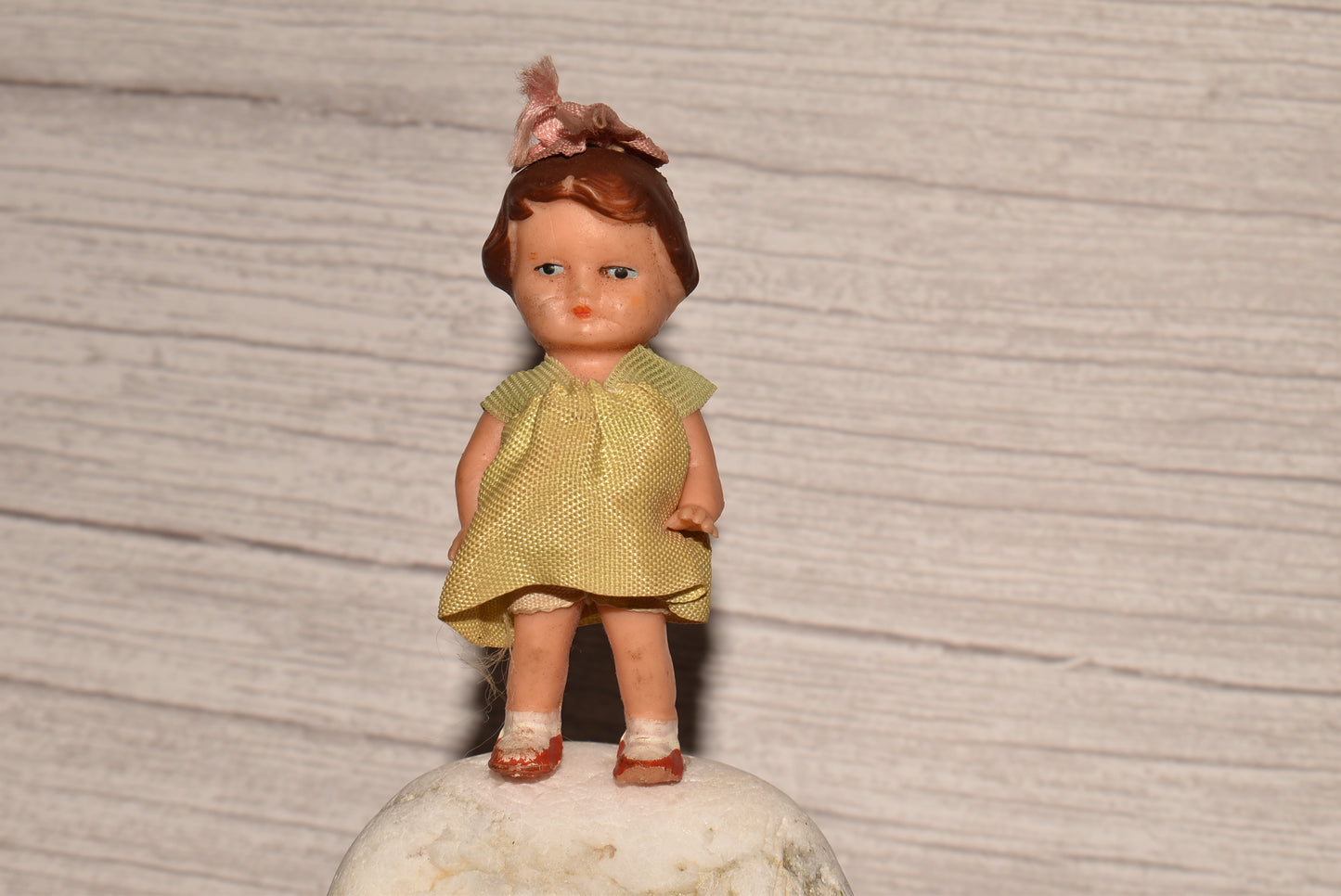 Antique Tiny Doll - Gorgeous 1920s Rubber Baby Doll