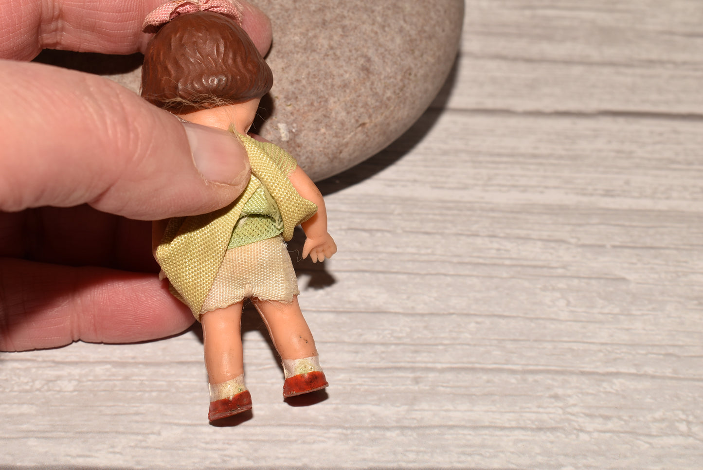 Antique Tiny Doll - Gorgeous 1920s Rubber Baby Doll