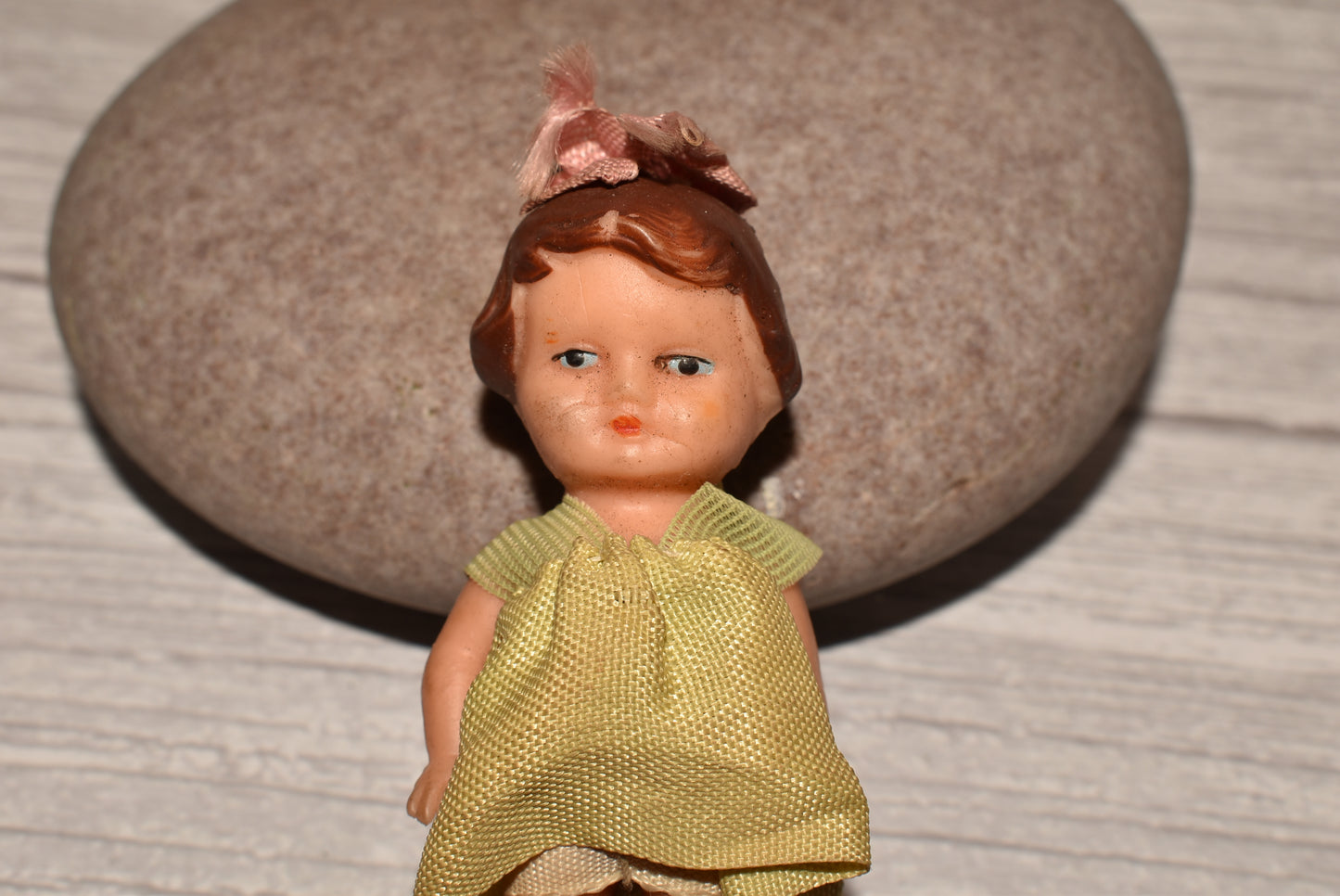 Antique Tiny Doll - Gorgeous 1920s Rubber Baby Doll