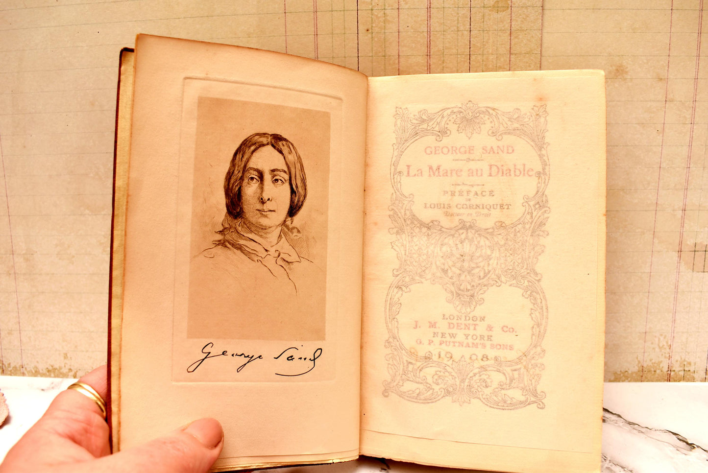 La Mare du Diable - Gorgeous Edwardian George Sand Leatherbound Novel 1908