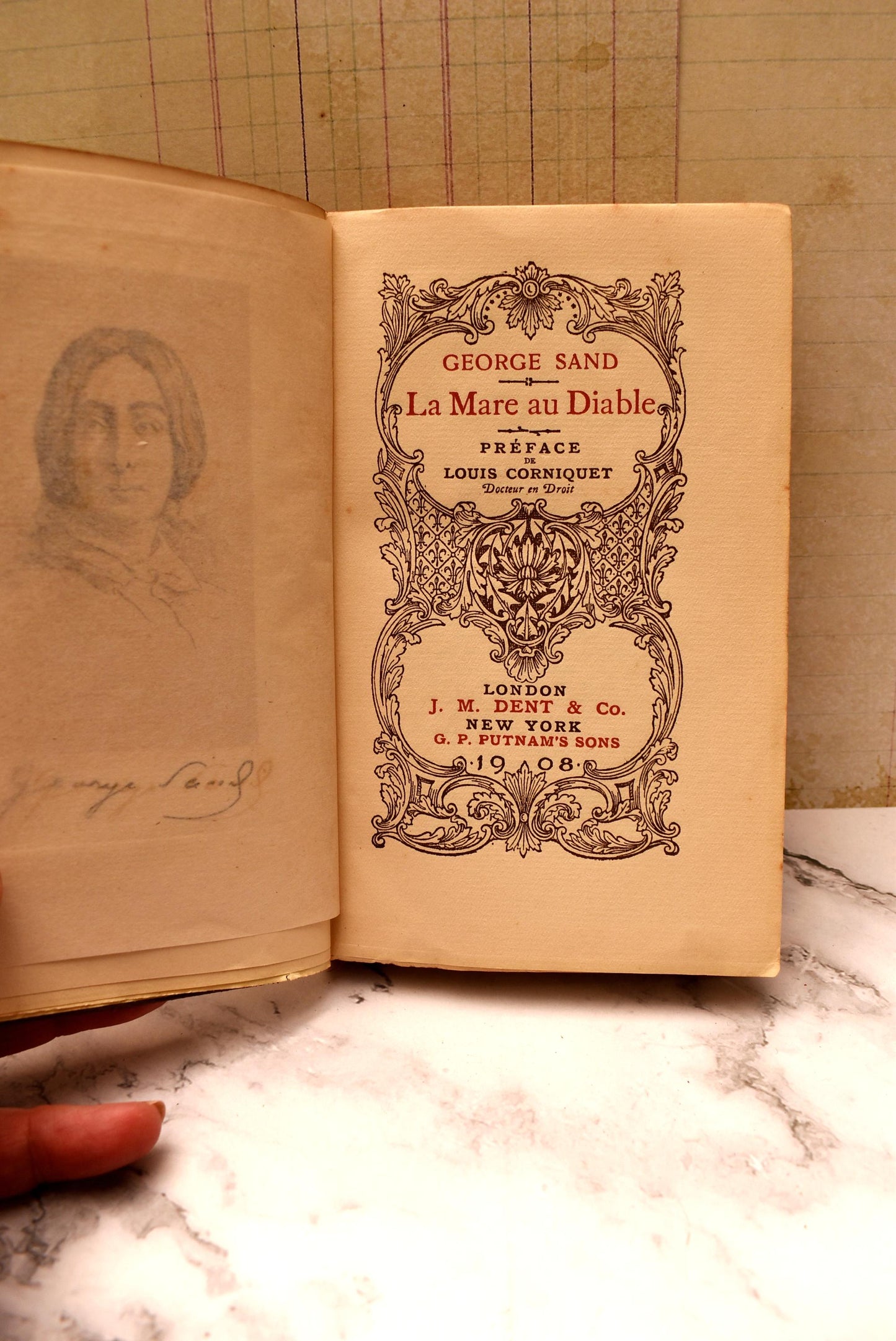 La Mare du Diable - Gorgeous Edwardian George Sand Leatherbound Novel 1908