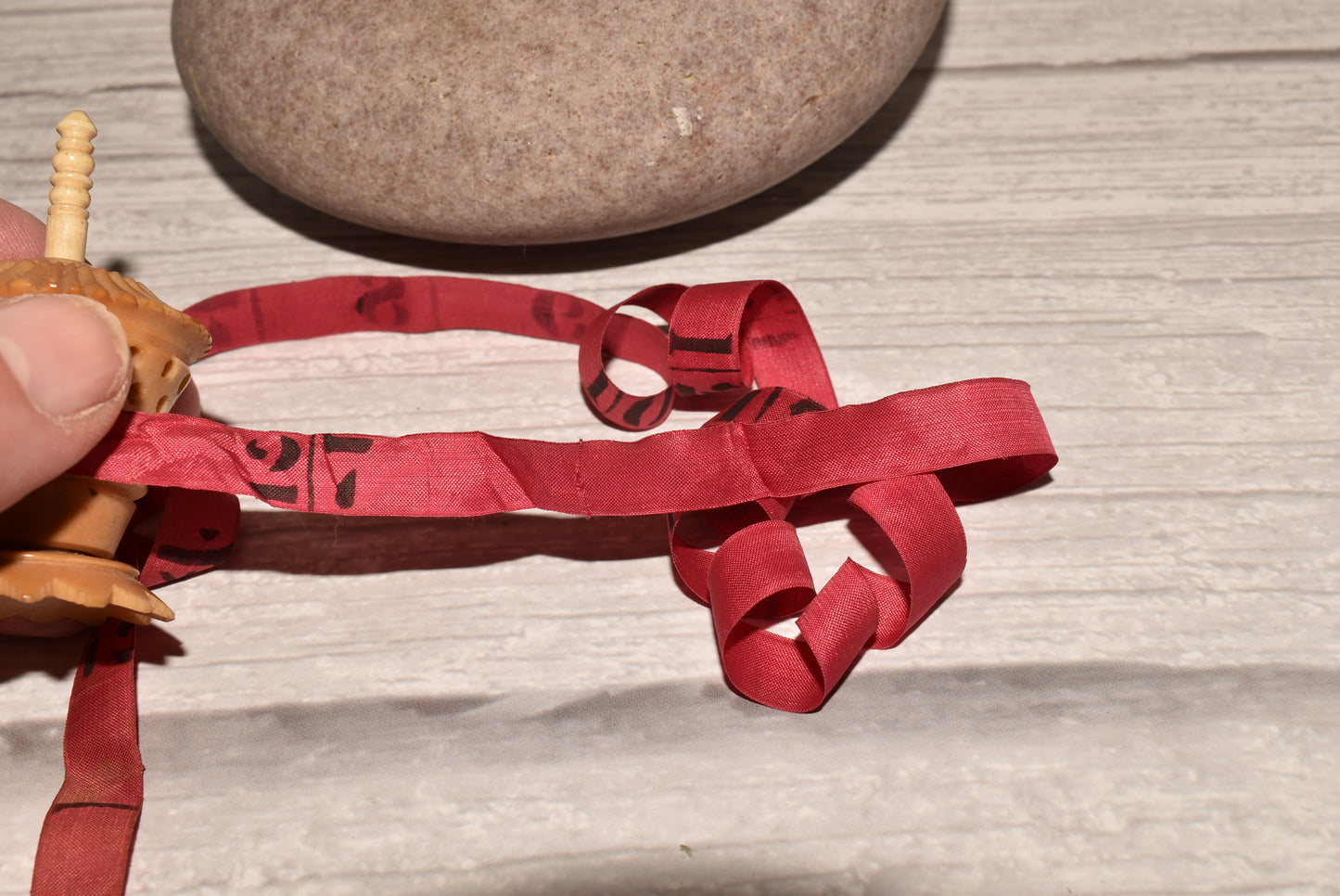 Antique Tape Measure - Beautiful Victorian Vegetable Ivory Decorative Notion