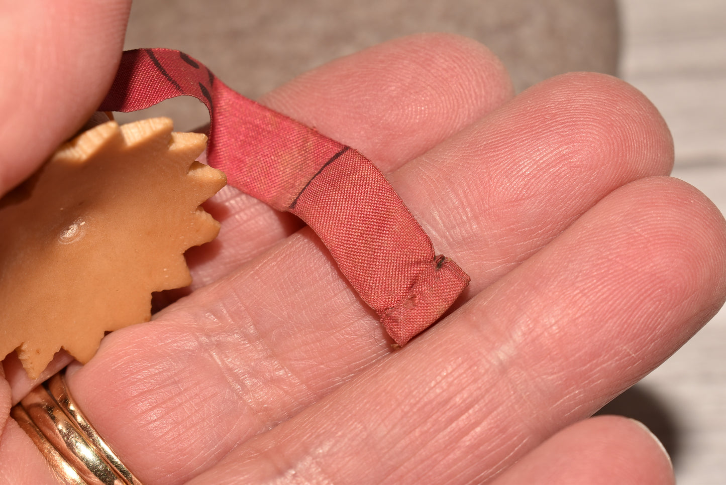 Antique Tape Measure - Beautiful Victorian Vegetable Ivory Decorative Notion