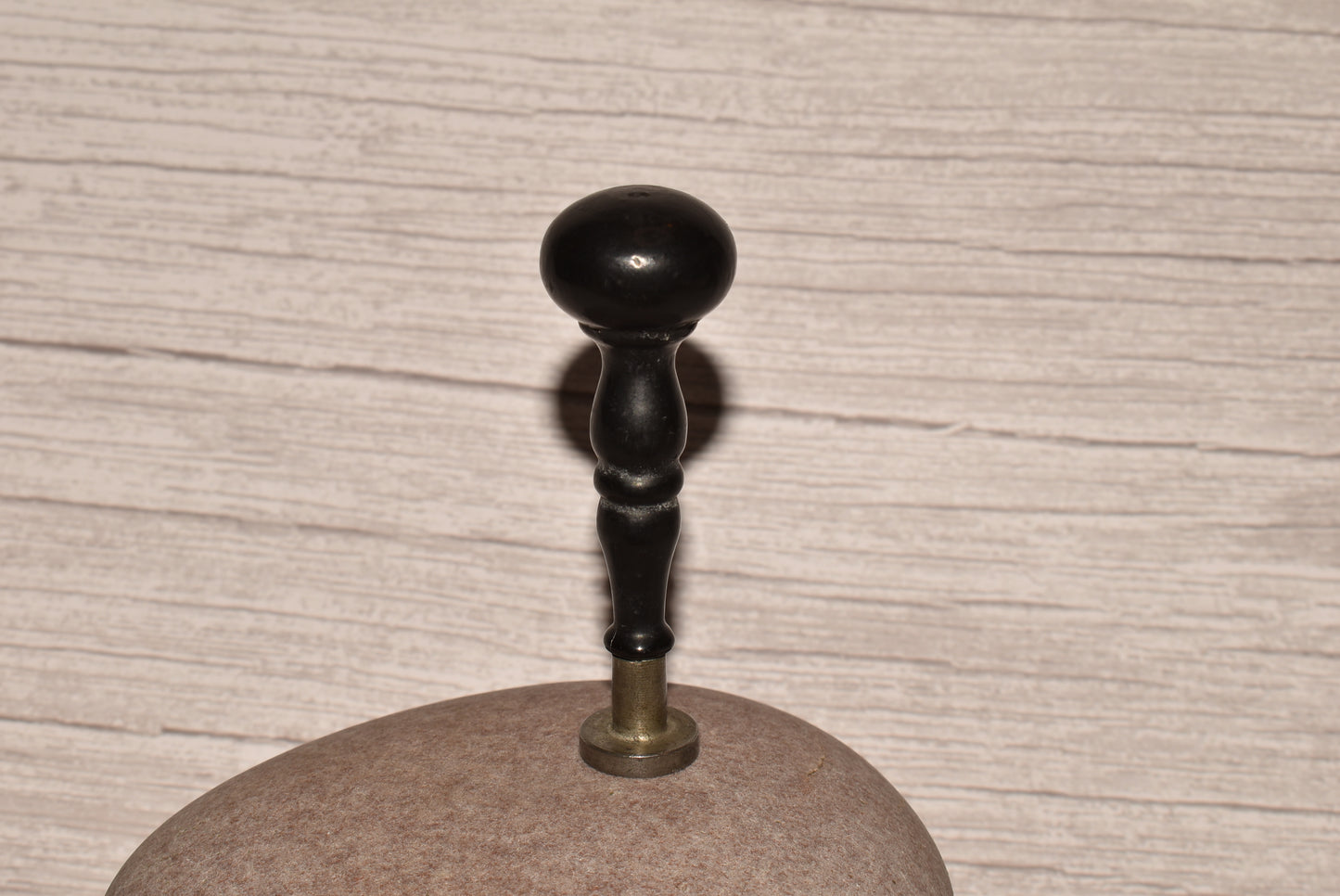 Antique Desk Stamp - Victorian Wood Handled Letter Seal