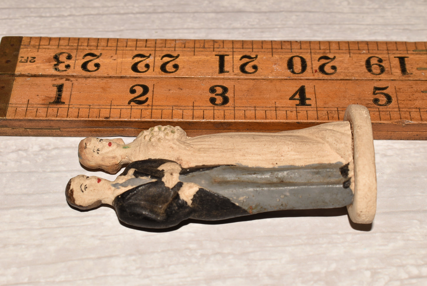 Bride and Groom Wedding Cake Decoration - Gorgeous Antique Original Art Deco Topper