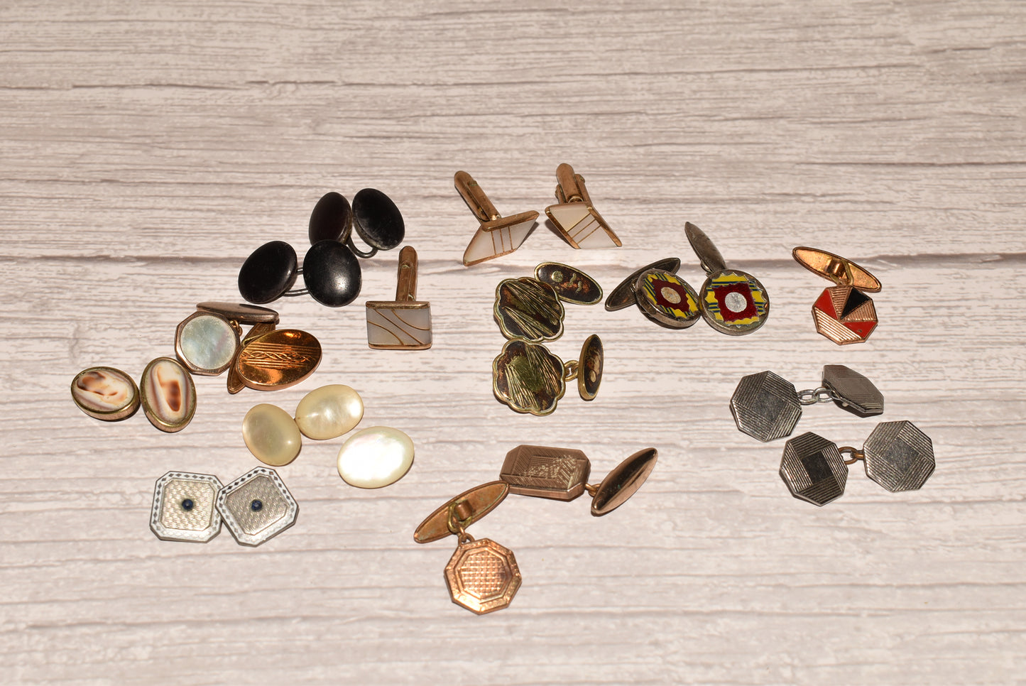 Antique Collection of Cuff Links for Crafting