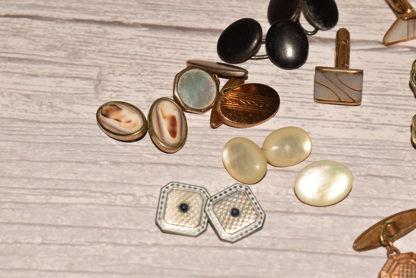 Antique Collection of Cuff Links for Crafting
