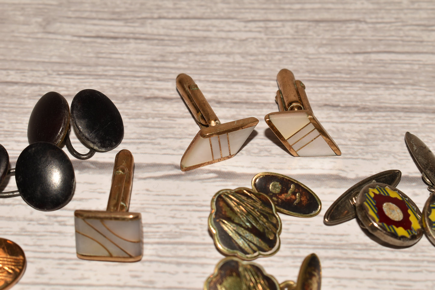 Antique Collection of Cuff Links for Crafting