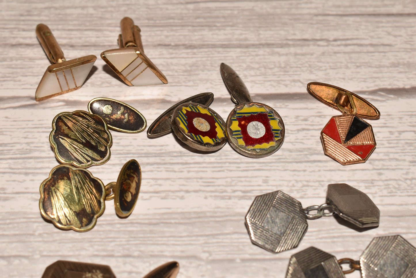 Antique Collection of Cuff Links for Crafting
