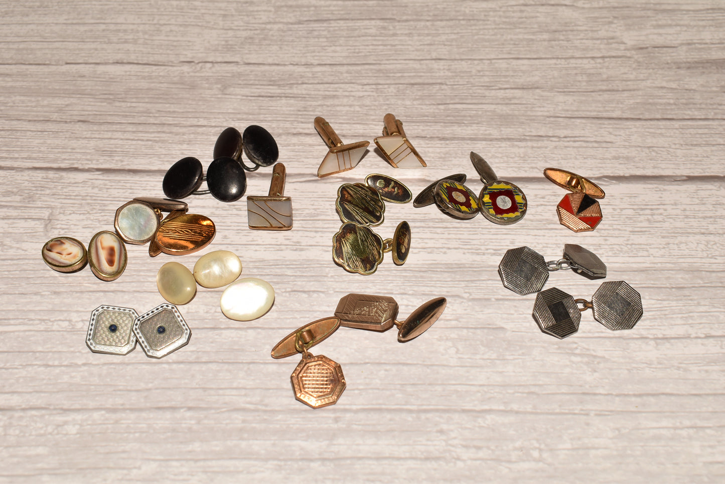 Antique Collection of Cuff Links for Crafting