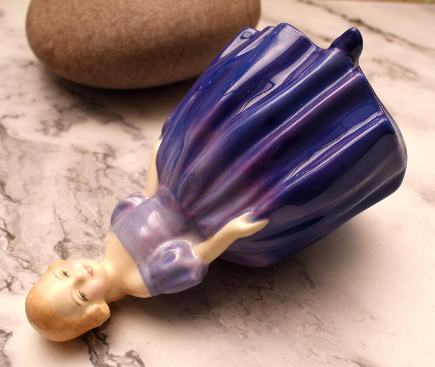Royal Doulton Marie Figurine - Beautiful Green Back Stamp Leslie Harradine Classic