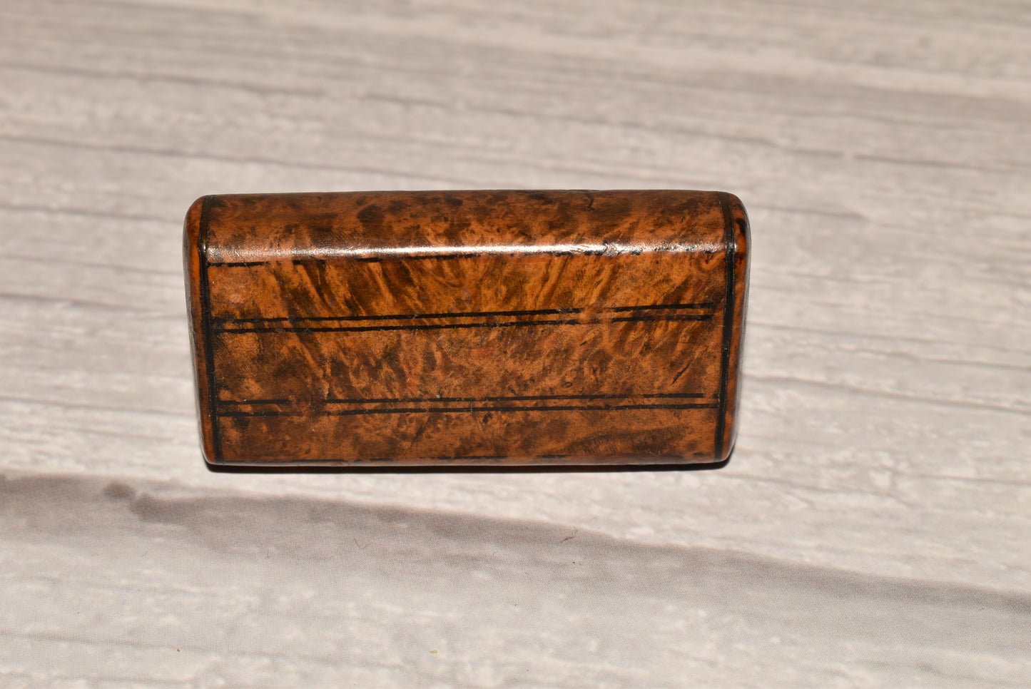 Antique Walnut Snuff Box - Gorgeous Georgian Pocket Box