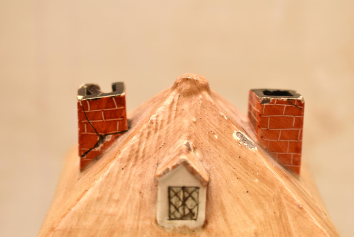 Antique Staffordshire Pottery Pastille Burner - Lovely Small Victorian Cottage