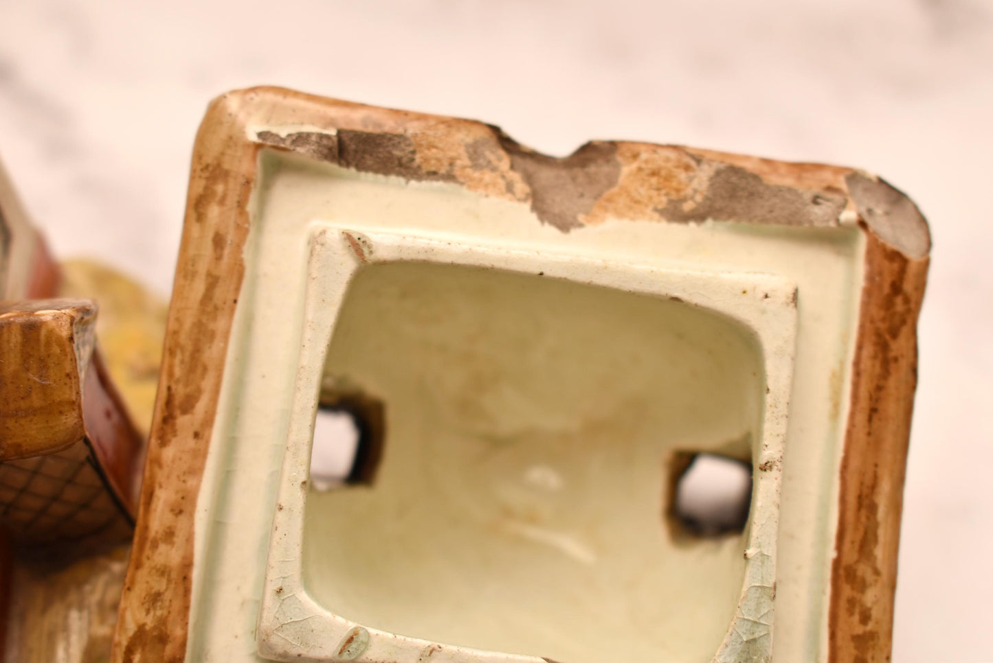 Antique Staffordshire Pottery Pastille Burner - Lovely Small Victorian Cottage