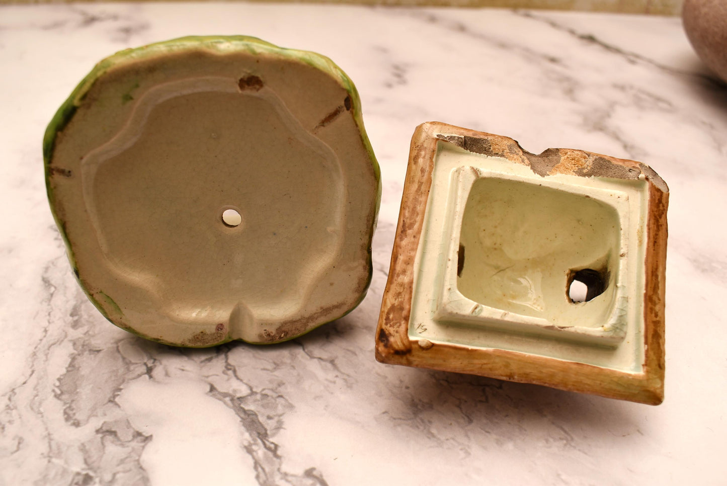 Antique Staffordshire Pottery Pastille Burner - Lovely Small Victorian Cottage