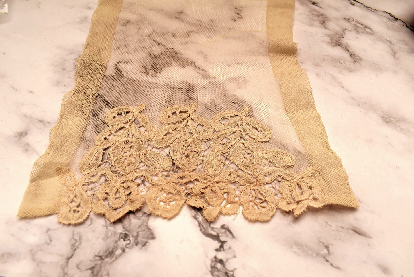 Victorian Modesty Vest - Gorgeous Antique Lady's Decolletage Insert with Hand Crafted Lace