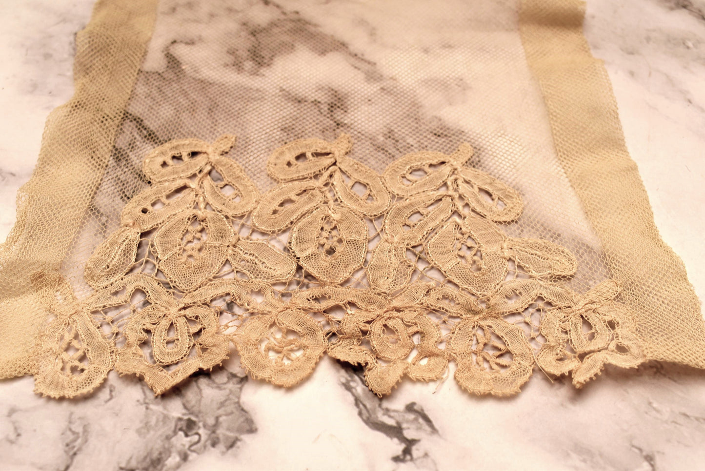 Victorian Modesty Vest - Gorgeous Antique Lady's Decolletage Insert with Hand Crafted Lace