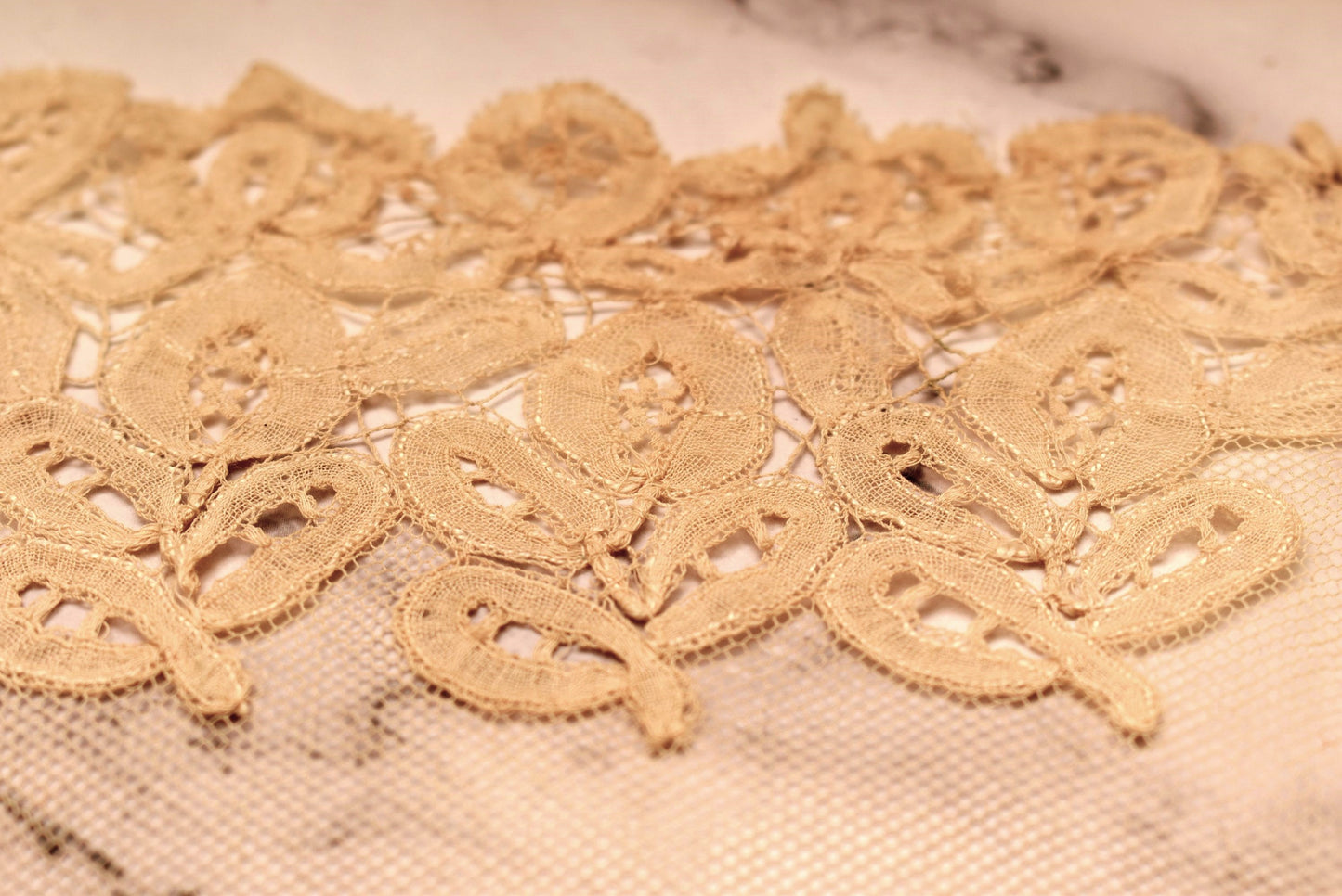 Victorian Modesty Vest - Gorgeous Antique Lady's Decolletage Insert with Hand Crafted Lace