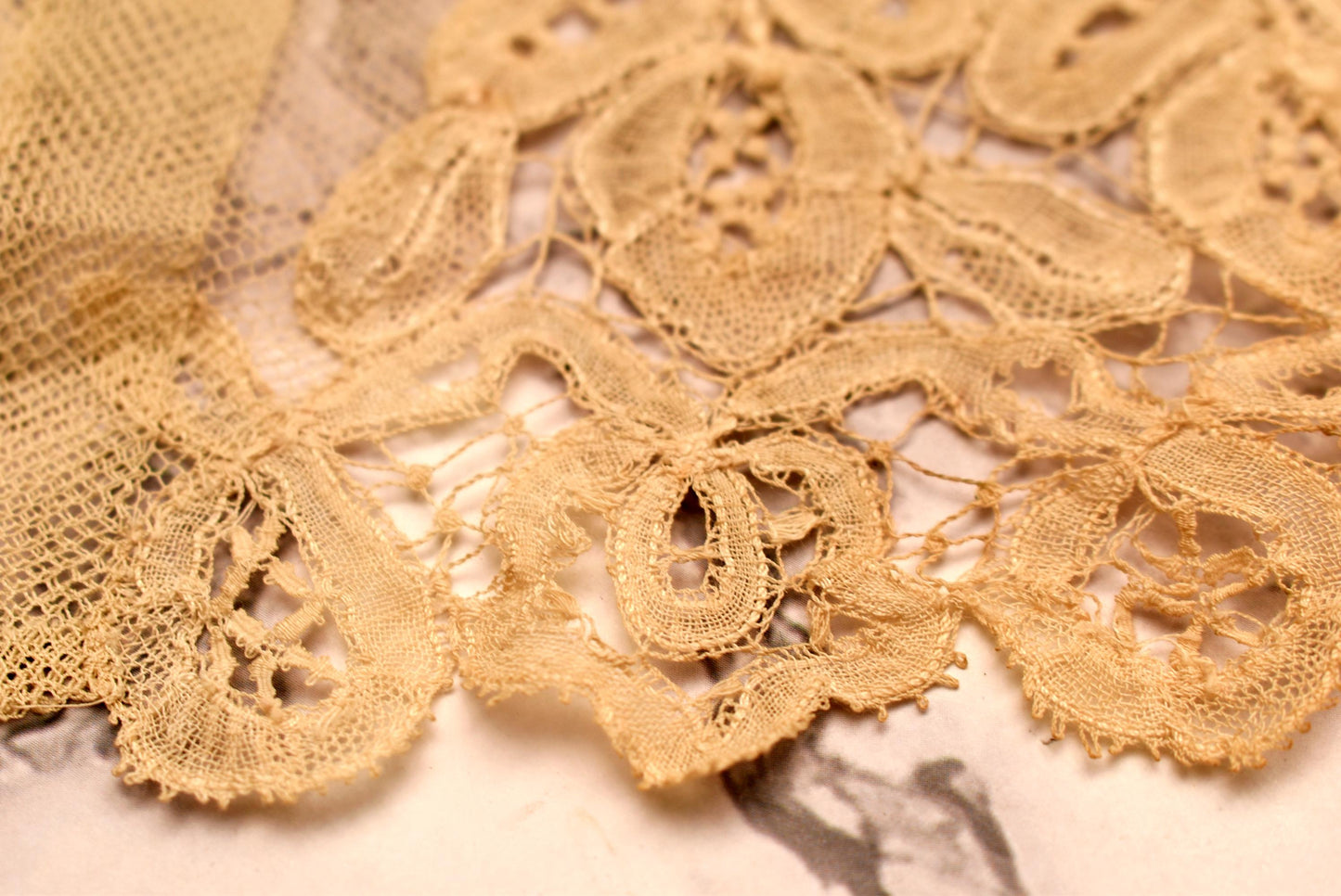 Victorian Modesty Vest - Gorgeous Antique Lady's Decolletage Insert with Hand Crafted Lace