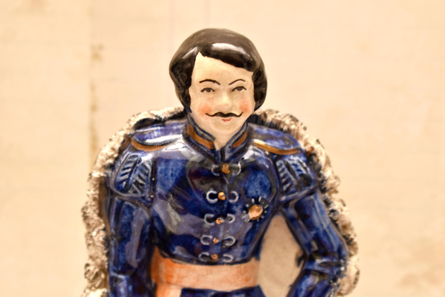 Antique Staffordshire Pottery Prince Albert Figurine - Gorgeous Victorian Ornament