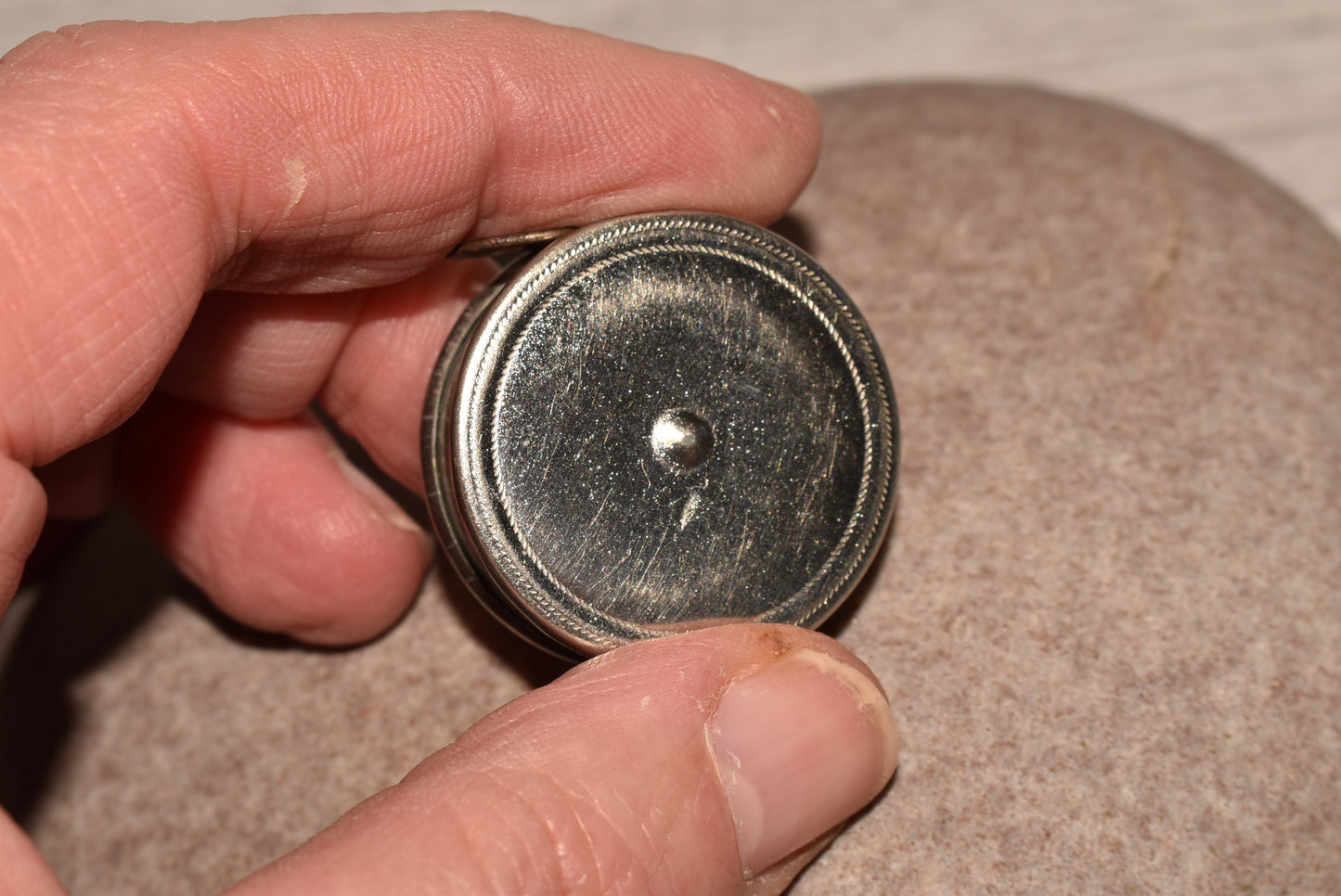 Antique Tape Measure with Cat Detail