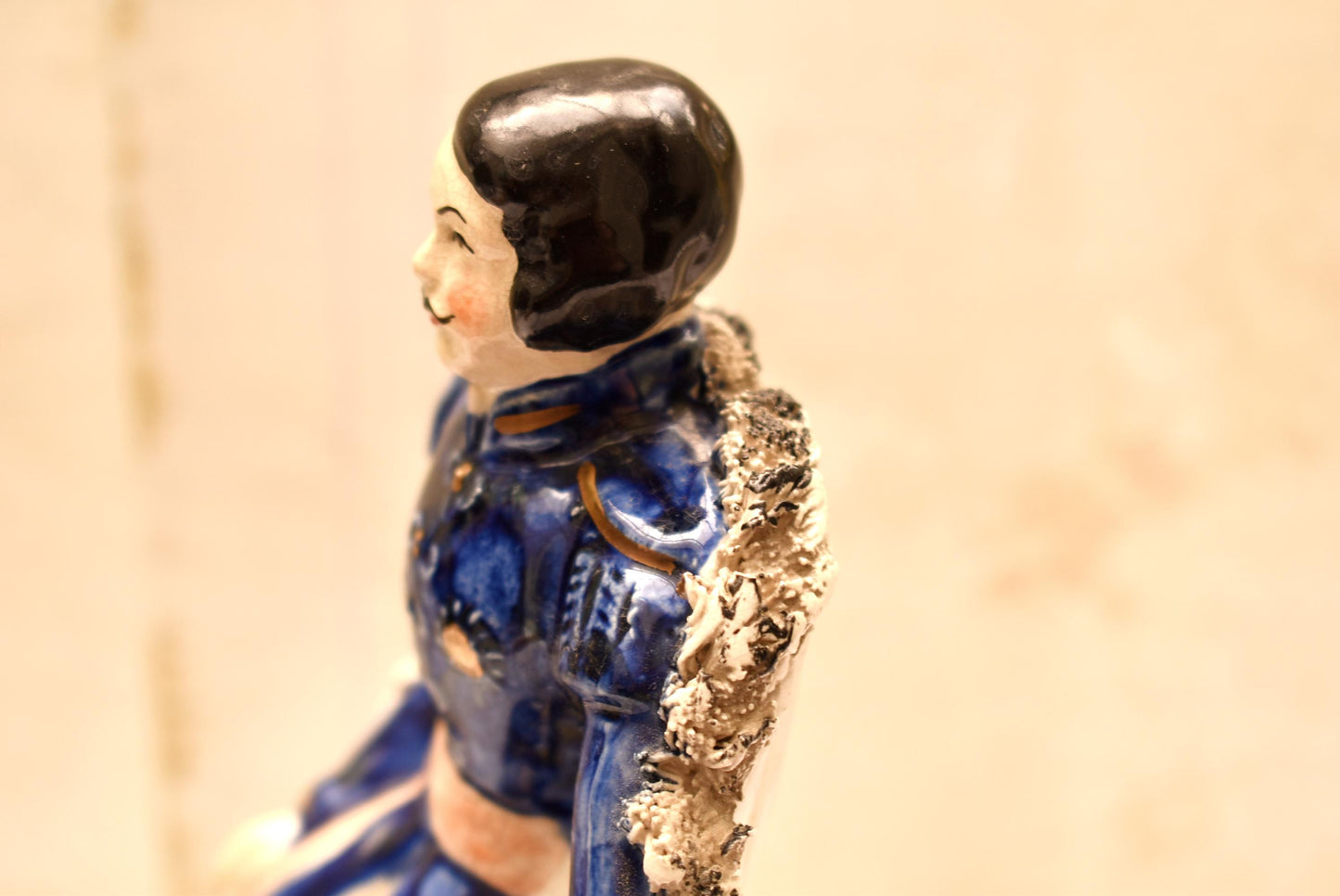 Antique Staffordshire Pottery Prince Albert Figurine - Gorgeous Victorian Ornament