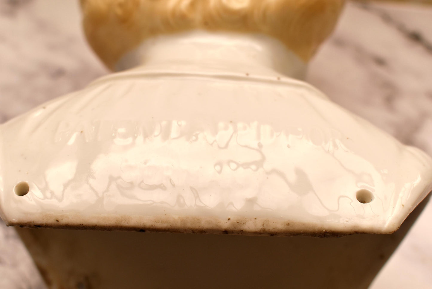 Hertwig Pet Name Large Victorian Doll Head - Amazing German Esther with Blonde Curls c1895