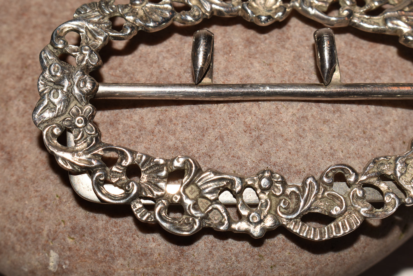 Victorian Silver Buckle - Gorgeous Antique Hallmarked 1866 Decorative Buckle