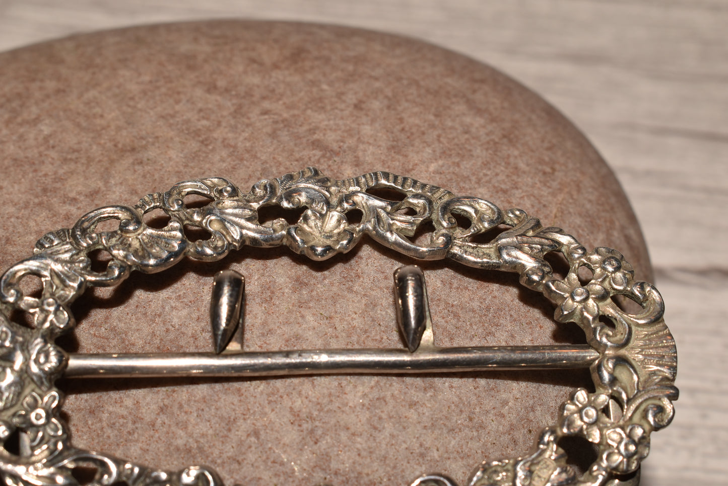 Victorian Silver Buckle - Gorgeous Antique Hallmarked 1866 Decorative Buckle