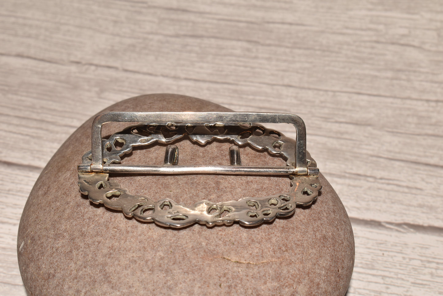 Victorian Silver Buckle - Gorgeous Antique Hallmarked 1866 Decorative Buckle