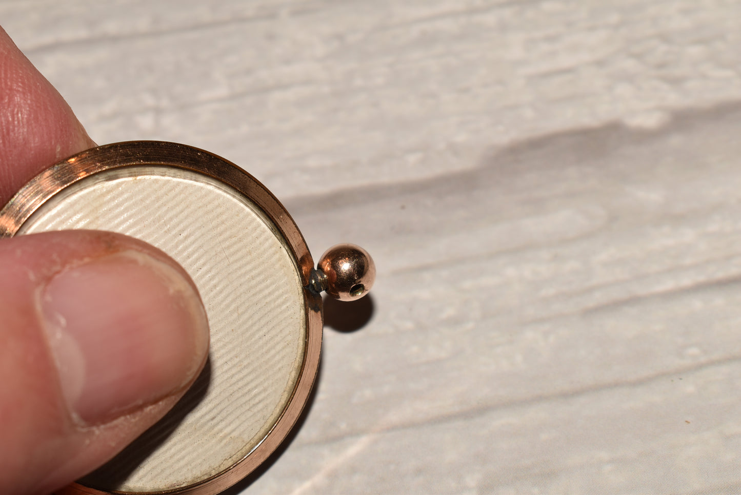 Antique Rolled Gold Locket - Beautiful Large Celluloid Fronted Picture Pendant