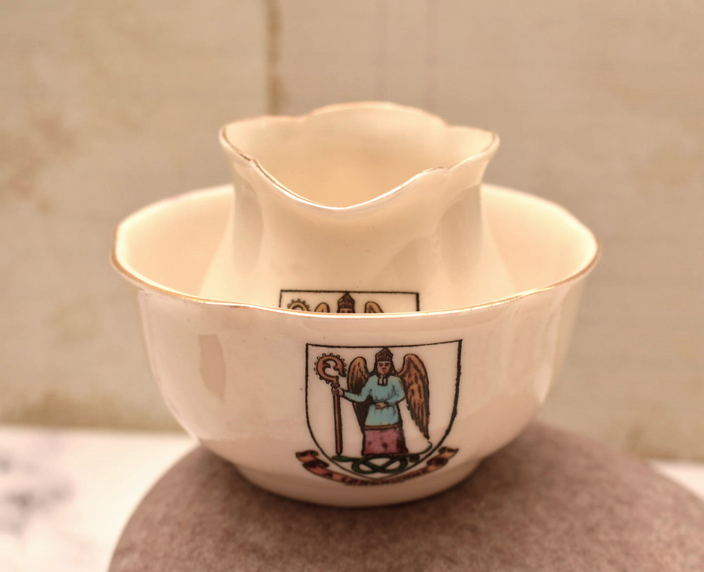 Victorian Goss Jug and Basin - Gorgeous A Loreburne Dumfries Creamer and Sugar Basin