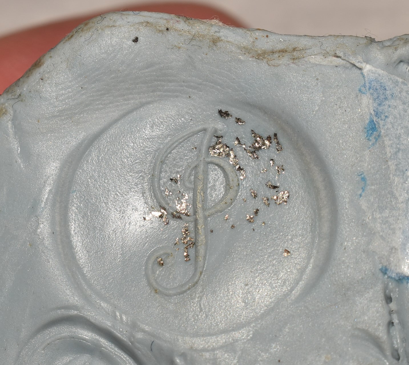 Antique Desk Stamp - Edwardian Mother of Pearl Handled Letter Seal
