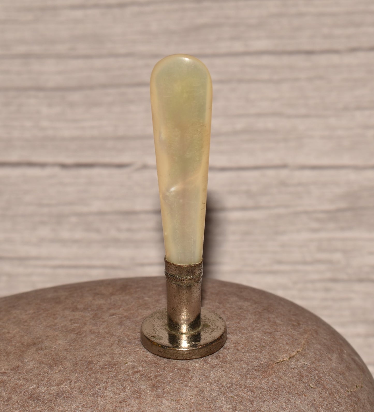 Antique Desk Stamp - Edwardian Mother of Pearl Handled Letter Seal