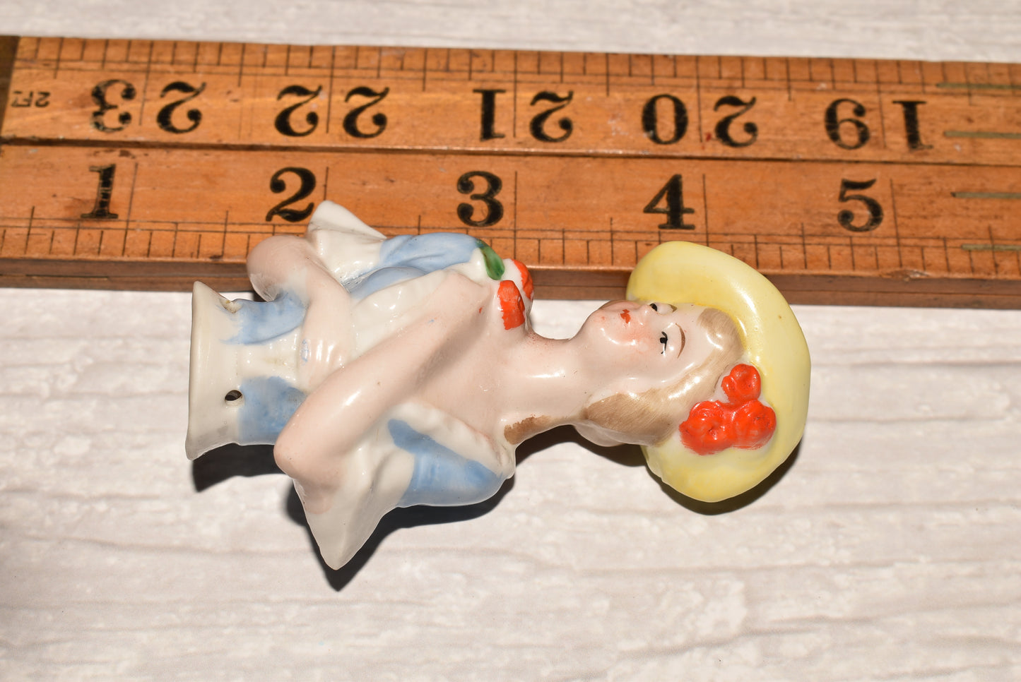 Antique Art Deco China Half Doll