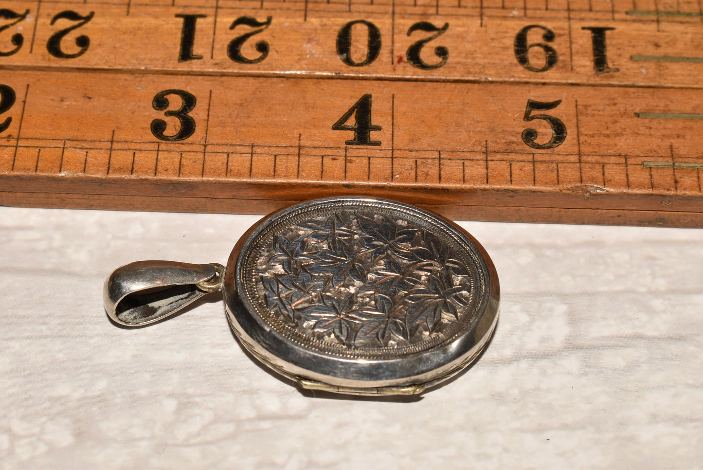 Victorian Silver Locket - Stunning Antique Chased Large Locket