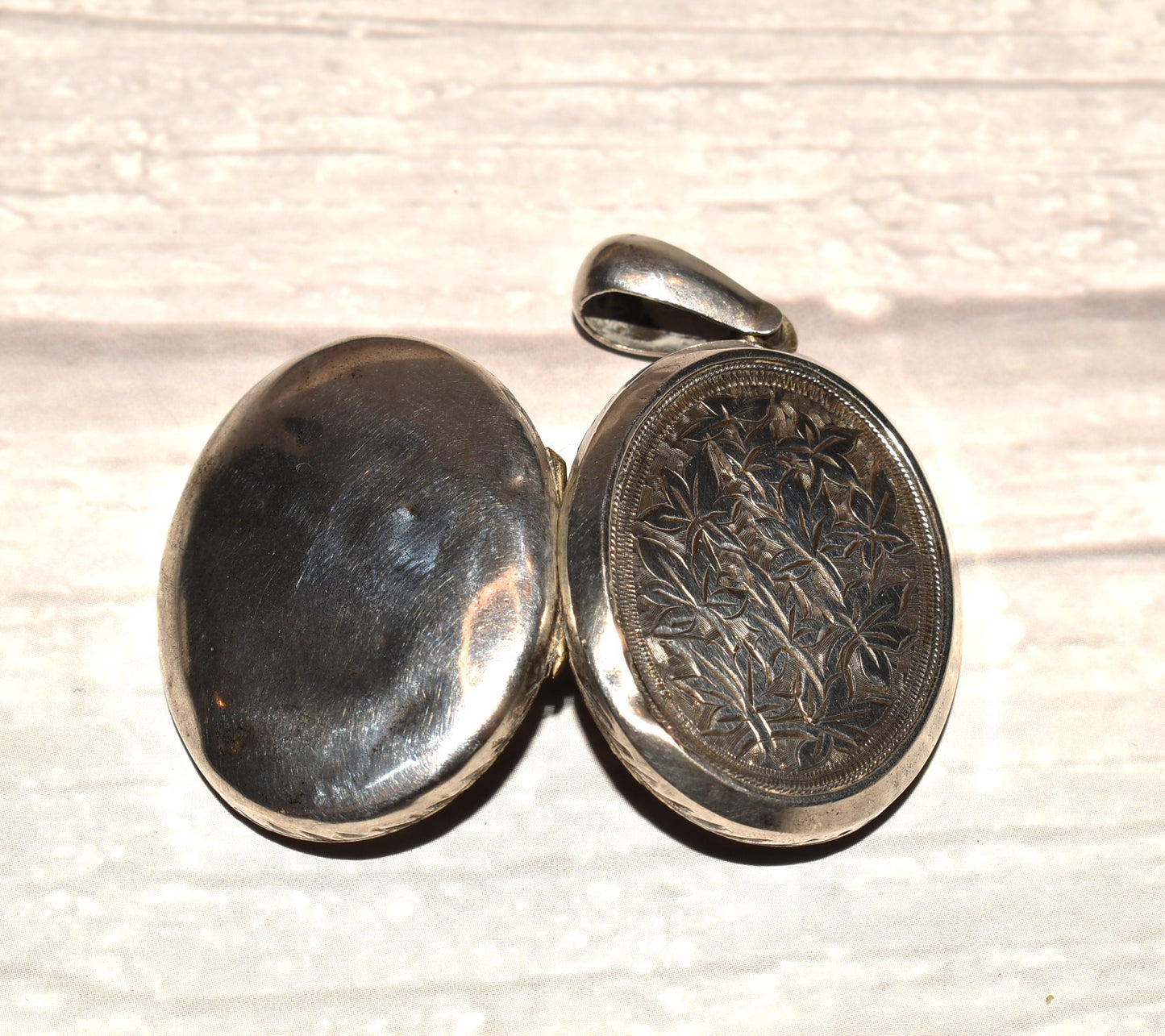 Victorian Silver Locket - Stunning Antique Chased Large Locket
