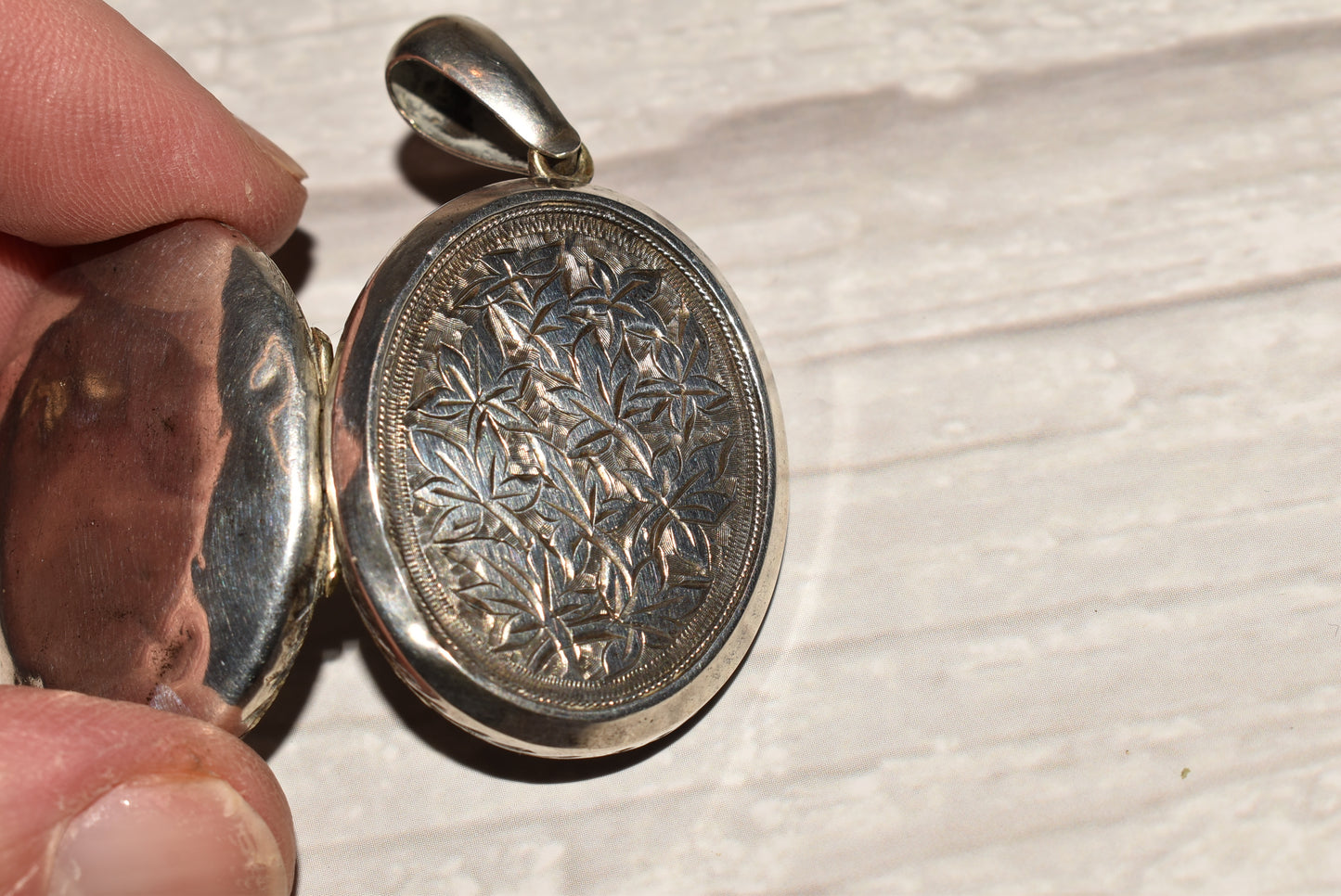 Victorian Silver Locket - Stunning Antique Chased Large Locket