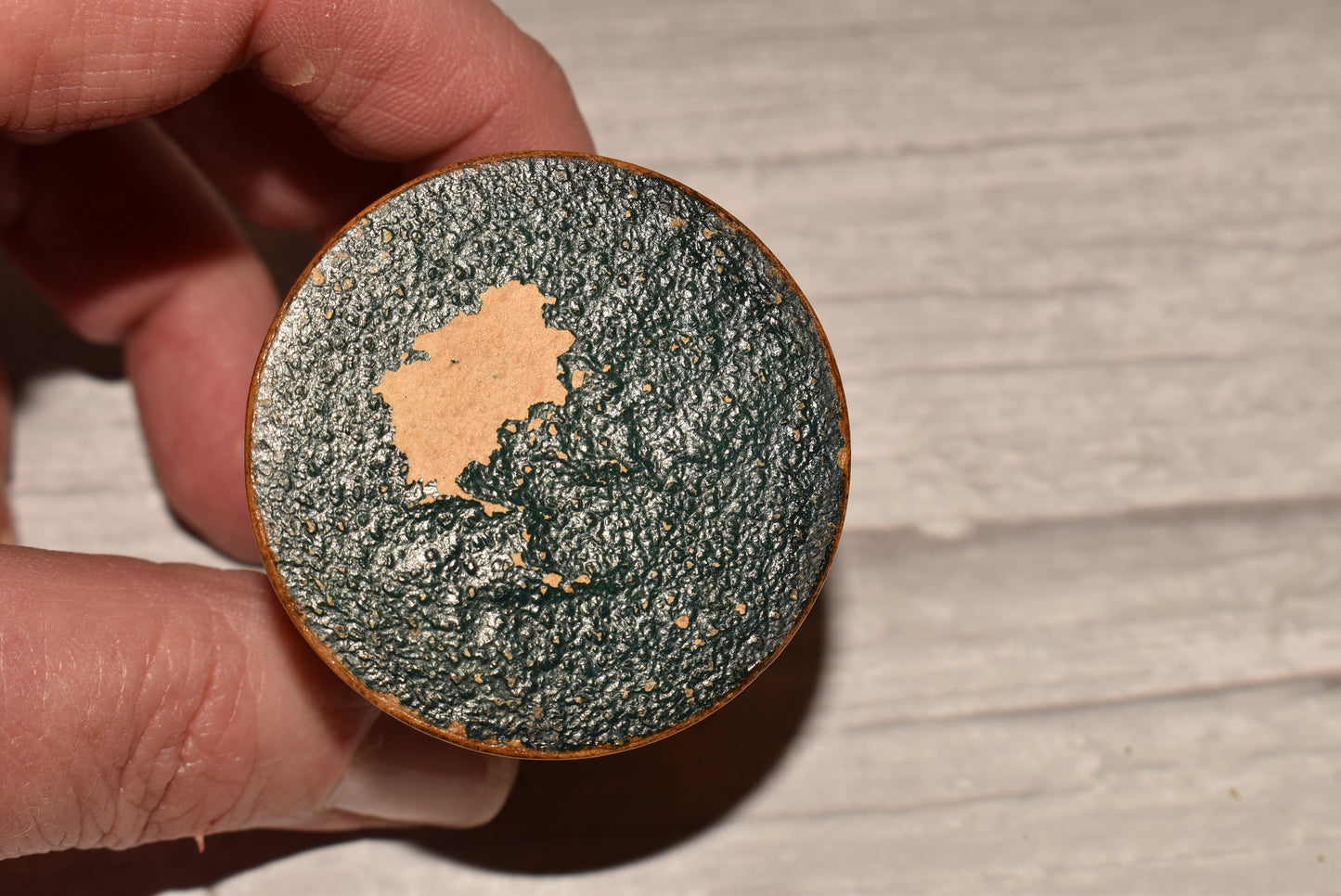 Antique Mauchline Thimble Store and Pin Cushion