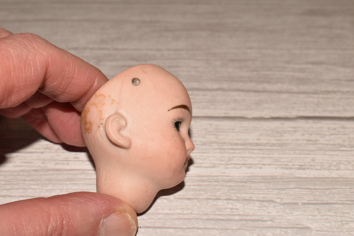 Armand Marseille Victorian Doll Head - Amazing 1894 Dated Porcelain Head