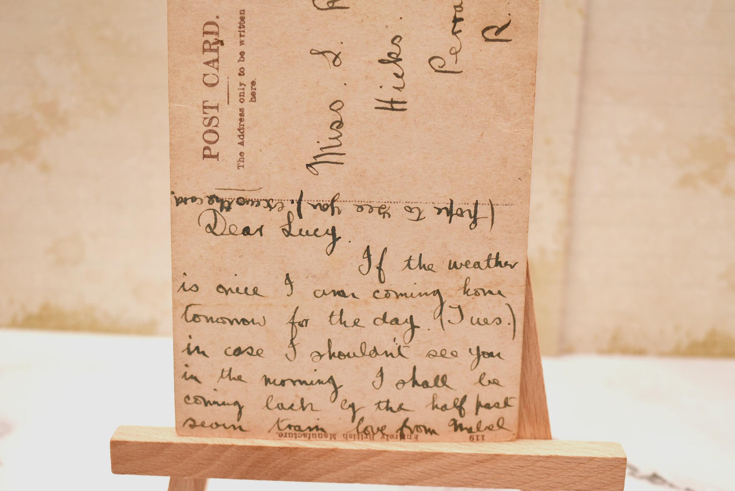 World War 1 Postcard - Gorgeous Romantic Soldier Verse "Ever Thine"