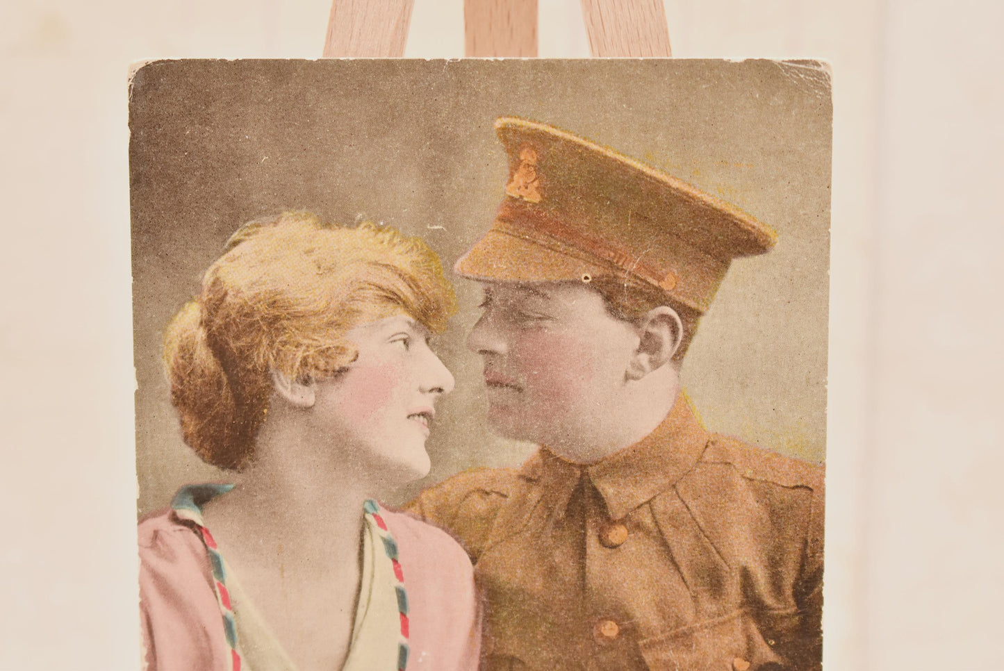 World War 1 Postcard - Beautiful Romantic Soldier Verse "Dear Maid" Love Poem