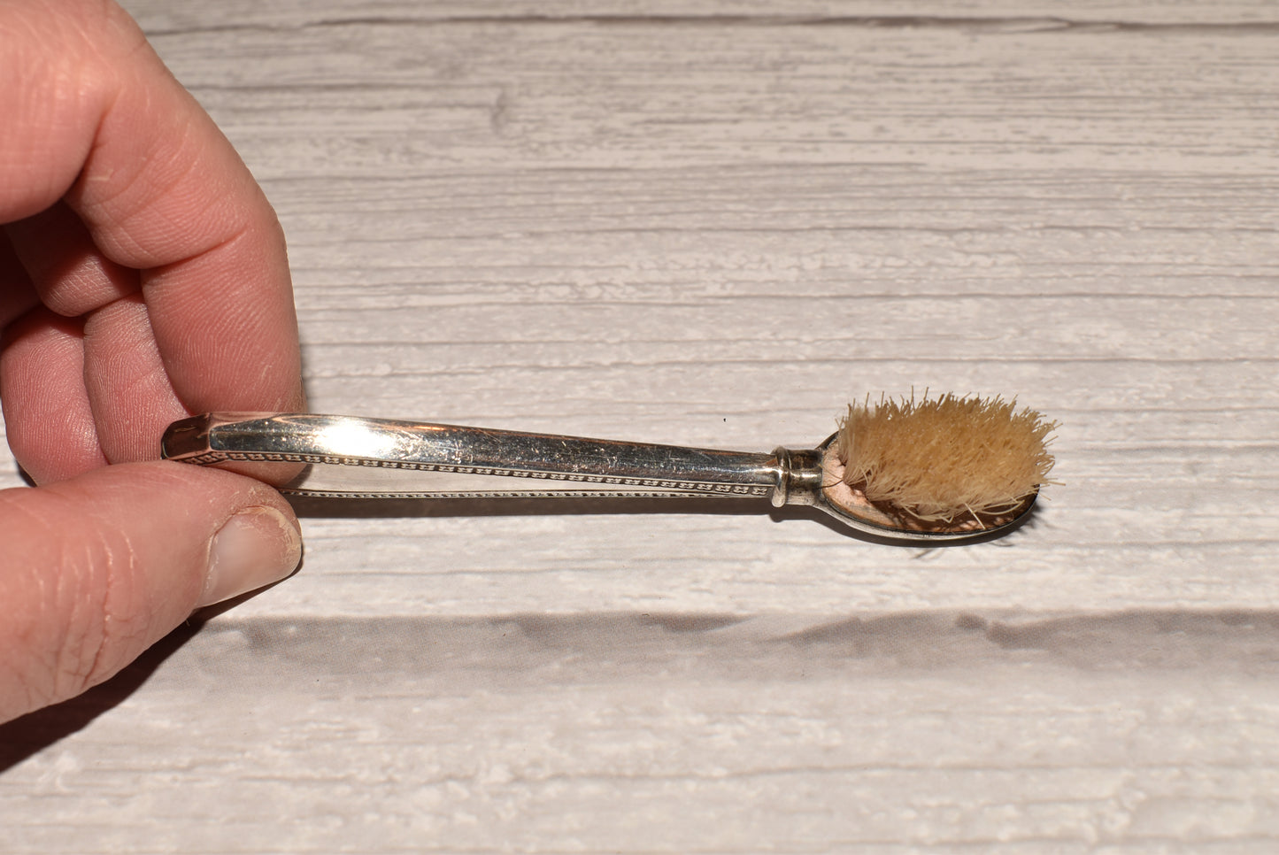 1925 Silver Moustache Brush