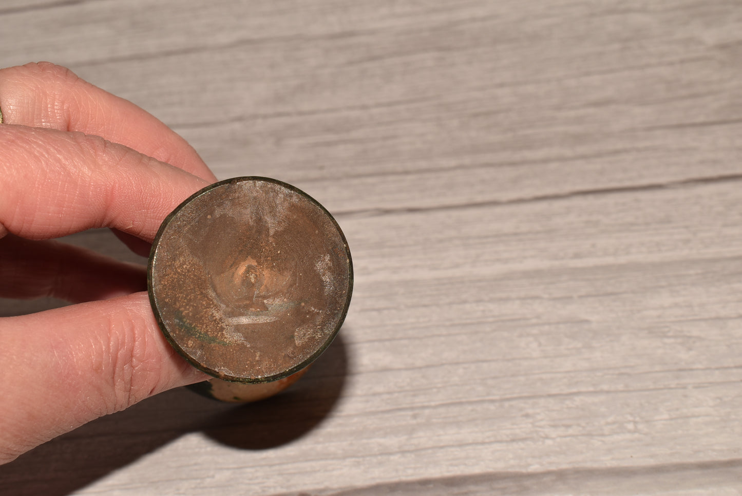 Victorian Egg Cup - Gorgeous Shabby Painted Eye Decorator Piece